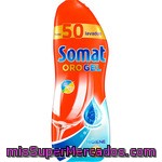 Somat Detergente Lavavajillas Oro Gel Higiene Con Bicarbonato Botella 50 Dosis