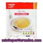 Sopa De Ave Con Fideos Eroski Basic, Sobre 80 G