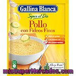 Sopa De Pollo Con Fideos Gallina Blanca, Sobre 71 G