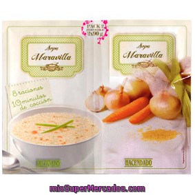 Sopa Deshidratada Maravilla, Hacendado, Pack Sobres 2 X 90 G - 180 G