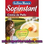 Sopinstant Crema De Pollo Picatostes Gallina Blanca, Caja 63 G
