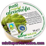 Soria Natural Paté Vegetal De Alcachofa Libre De Colesterol Ecológico Envase 50 G