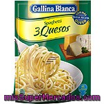 Spaghetti A Los 3 Quesos Gallina Blanca 170 G.
