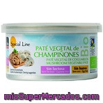 Special Line Bio Paté Vegetal De Champiñones Ecológico Sin Lactosa Sin Huevo Tarrina 125 G