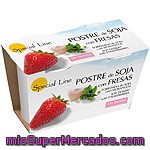 Special Line Postre De Soja Con Fresas Sin Lactosa Pack 2x145 G Estuche 290 G