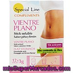 Special Line Vientre Plano Stick Soluble Sabor Piña Y Limón Estuche 12 Sobres