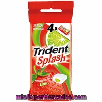 Splash De Fresa-lima Trident, Pack 4x13 G
