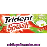 Splash De Fresa-lima Trident, Paquete 13,2 G