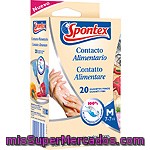 Spontex Guantes Finos Alimentarios Talla M Paquete 20 Unidades