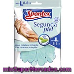 Spontex Guantes Segunda Piel Con Extracto De Té Blanco Antioxidante Talla Grande Bolsa 2 Unidades