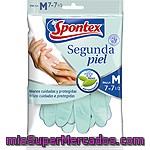 Spontex Guantes Segunda Piel Con Extracto De Té Blanco Antioxidante Talla Mediana Paquete 2 Unidades