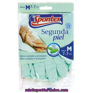 Spontex Guantes Segunda Piel Talla Mediana Bolsa 2 Uds