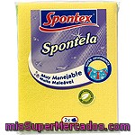 Spontex Spontela Bayeta Súper Absorbente Y Muy Manejable Envase 2 Unidades