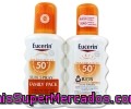 Spray Protección Solar Familiar Fp50 Adultos Y Niños Eucerin 200+200 Mililitros