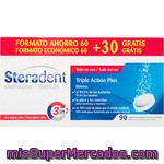 Steradent Triple Acción Plus Todo En Uno Con Oxígeno Activo 90 Tabletas