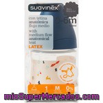 Suavinex Biberón Con Tetina Flujo Medio Latex De 0 A 6 Meses 150 Ml Diseños Surtidos 1 Unidad