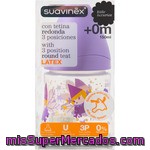 Suavinex Biberón De Tetina Redonda Latex De 3 Posiciones 0m+ De 150 Ml Diseños Surtidos 1 Unidad