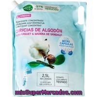 Suavizante Caricias De Algodón Eroski, Ecopack 100 Dosis