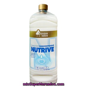 Suavizante Ropa Concentrado Nutrive (larga Duracion), Bosque Verde, Botella 2 L