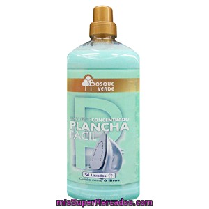 Suavizante Ropa Concentrado Plancha Facil (verde), Bosque Verde, Botella 1,5 L