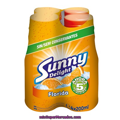 Sunny Delight Florida Refresco Multifrutas Pack 4 Envase 200 Ml