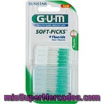 Sunstar Gum Soft Picks Cepillos Interdentales Regulares Con Fluoruro Blister 40 Unidades