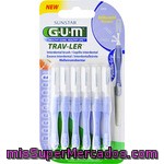 Sunstar Gum Trav-ler Cepillos Interdentales Desechables 0.6 Mm Con Protección Antibacterias Estuche 6 Unidades