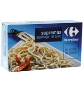 Supremas Ajillo En Aceite De Girasol Carrefour 120 G.