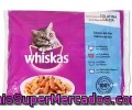 Surtido De Comida Para Gatos (gelatina Con Atún, Gambas, Bacalao Y Salmón) Whiskas Pack De 4 Unidades De 100 Gramos