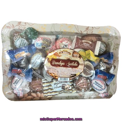 Surtido Dulces (polvorones,mantecados Y Bombones) *navidad*, La Muralla, Bandeja Metalica  750 G