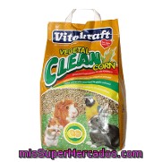 Sustrato Vegetal Clean Corn Maiz Vitakraft 8 L.