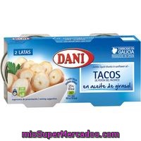 Tacos De Potón Del Pacífico En Aceite Dani, Pack 2x78 G