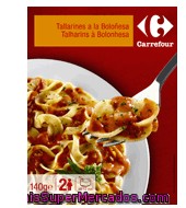 Tallarines A La Boloñesa Carrefour 140 G.