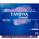 Tampax Tampones Compak Lites Caja 22 Unidades