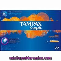 Tampax Tampones Compak Super Plus Caja 22 Unidades