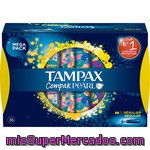 Tampón Compak Pearl Regular Tampax 36 Ud.