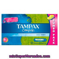 Tampon Super Compacto, Tampax, Caja 32 U