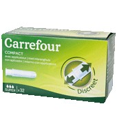 Tampones Con Aplicador Super Carrefour 32 Ud.