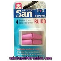 Tapones Oidos Espuma, Doctor San, Caja 2 U