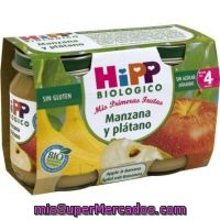 Tarrito Biológico De Manzana-plátano Hipp, Pack 2x125 G