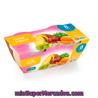 Tarrito Cocktel Tropical A Partir 8 Meses, Hacendado, Pack 2 X 250 G - 500 G