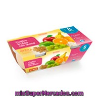 Tarrito Cuatro Frutas Con Avena A Partir 8 Meses, Hacendado, Pack 2 X 200 G - 400 G