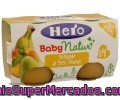 Tarrito De 3 Frutas: Plátano, Melocotón Y Pera Hero Baby Natur 2 Unidades De 120 Gramos