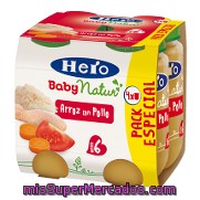 Tarrito De Arroz Con Pollo Hero Baby Natur Pack 4x235 G.