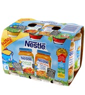 Tarrito De Frutas, Plátano, Naranja Y Galletas Nestlé Pack De 6x250 G.