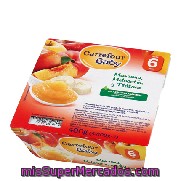 Tarrito De Manzana, Melocotón Y Plátano Carrefour Baby Pack 4x100 G.