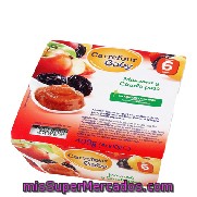 Tarrito De Manzana Y Ciruela Carrefour Baby Pack 4x100 G.