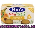 Tarrito De Melocotón Y Plátano Hero Baby Natur 2 Unidades De 120 Gramos