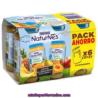 Tarrito De Multifrutas Selección Nestlé - Naturnes Pack 6x200 G.