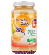 Tarrito De Naranja, Plátano Y Pera A Partir De 6º Mes Carrefour Baby 250 G.